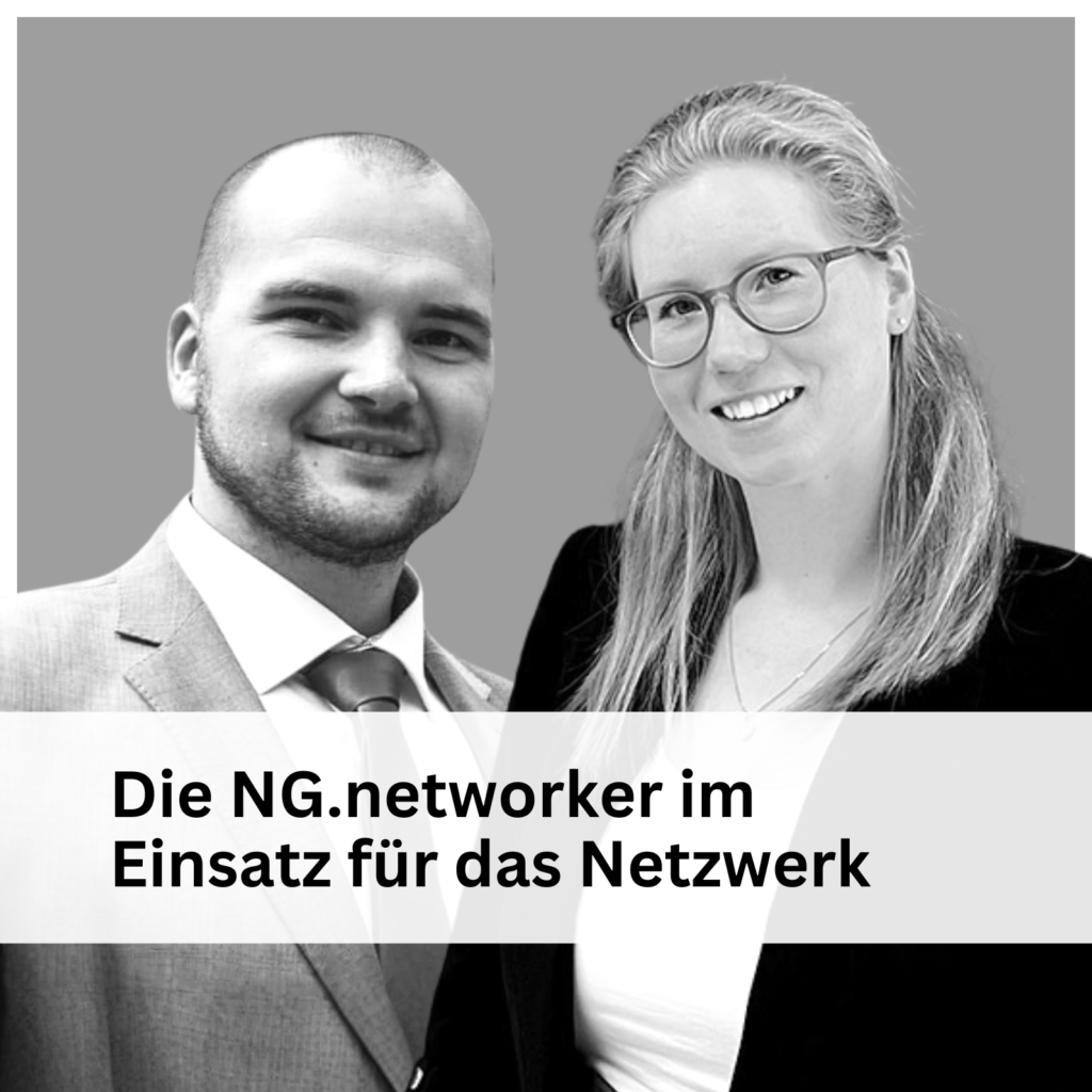 Logistik auf den Punkt: Das Coverbild mit den zwei NG.networkern, Yvonne Riesle und Mark Neuhaus
