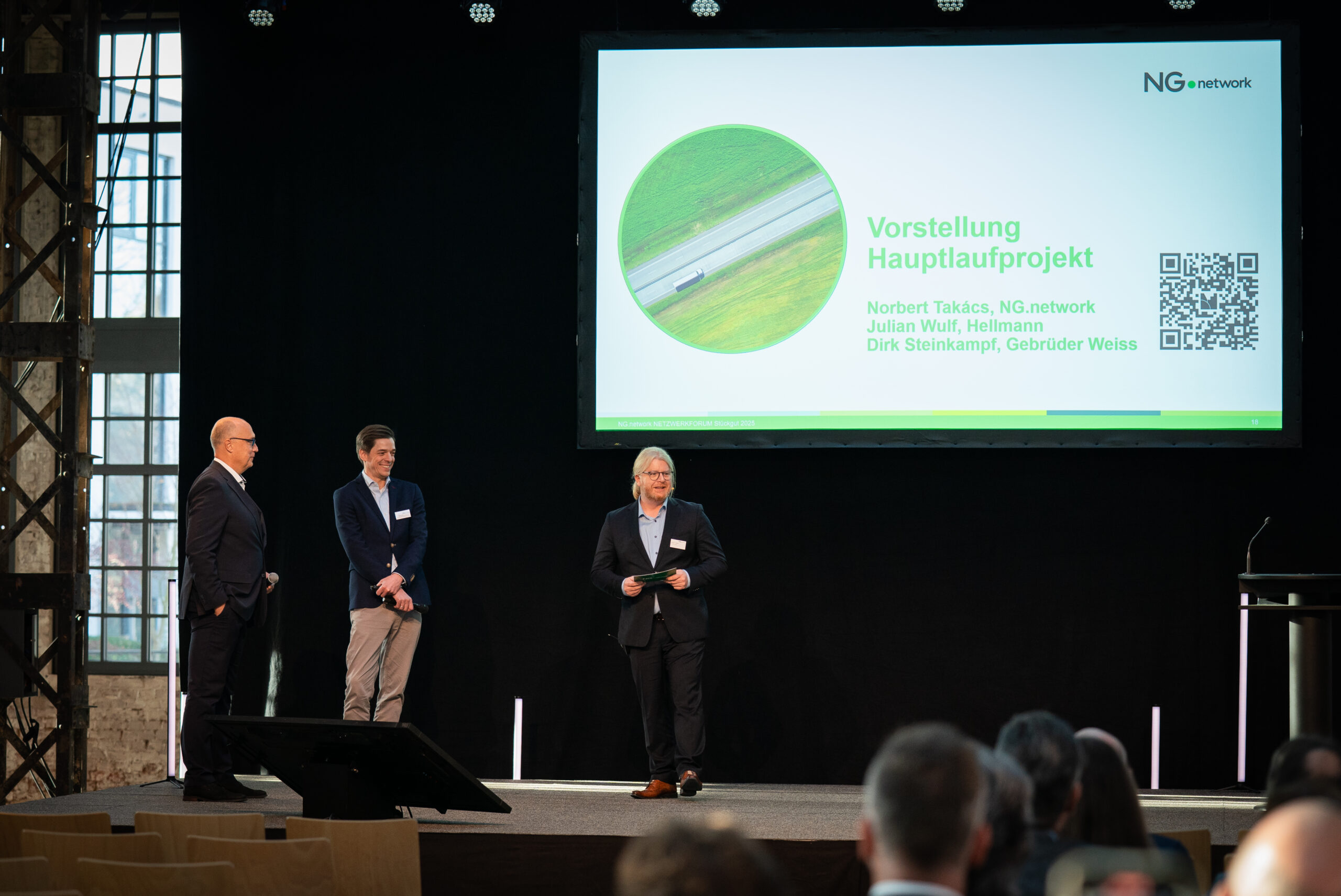 Die Projektgruppe stellte ihre Ergebnisse zur Hauptlaufoptimierung vor.